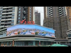 Dimensão do módulo de 250 mm x 125 mm Transparente LED e placa de publicidade para publicidade externa